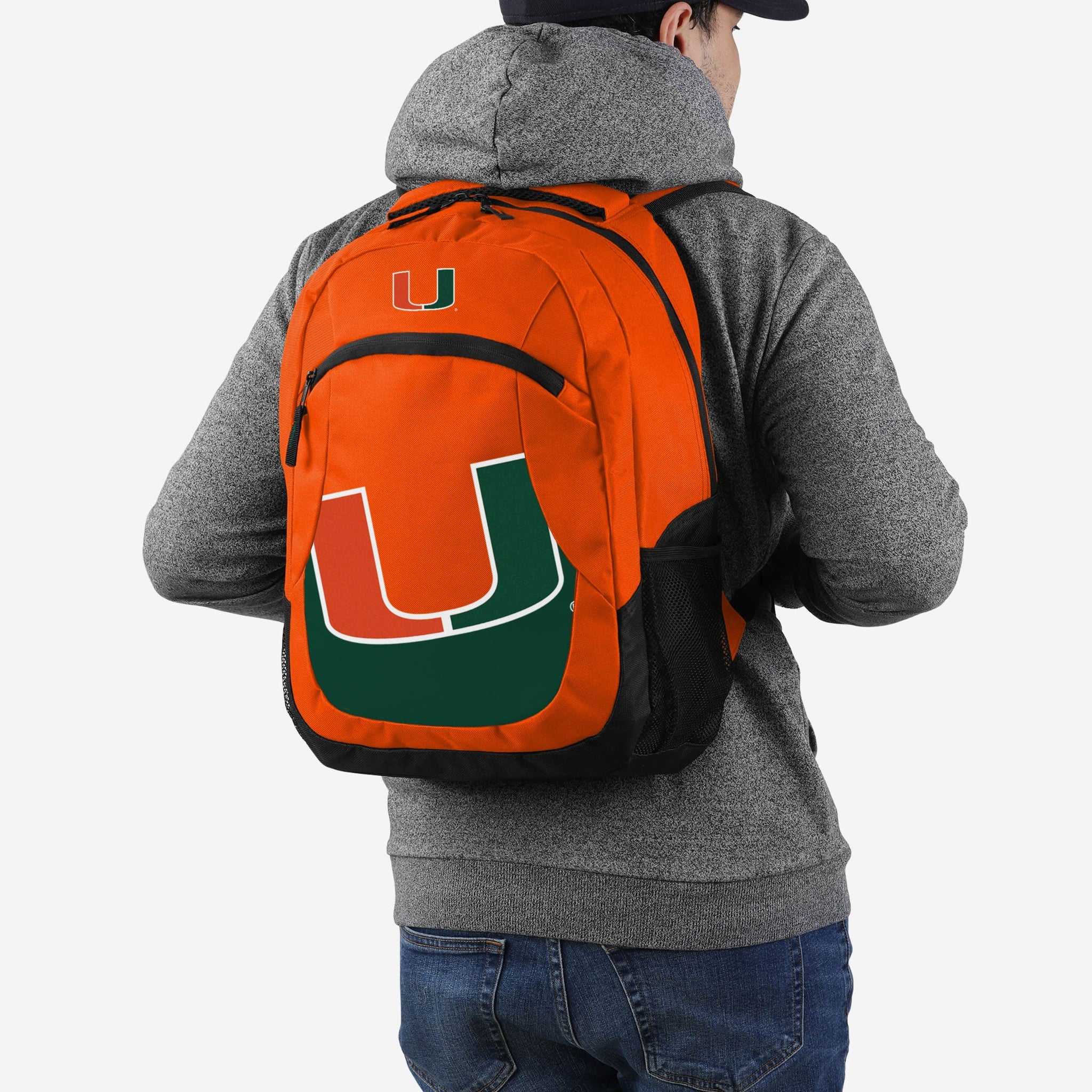 miami hurricanes backpack nike Miami Hurricanes Colorblock Action Backpack FOCO