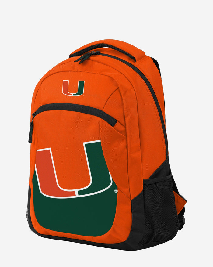 miami hurricanes backpack nike Miami Hurricanes Colorblock Action Backpack FOCO