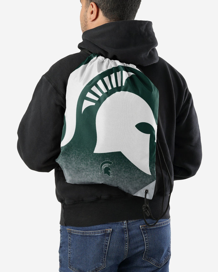 Michigan State Spartans Gradient Drawstring Backpack FOCO - FOCO.com