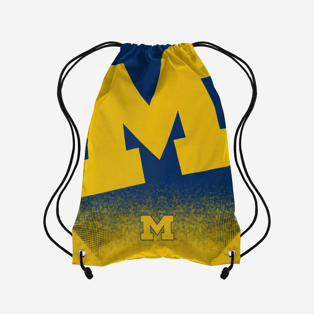 Michigan Wolverines Gradient Drawstring Backpack FOCO - FOCO.com