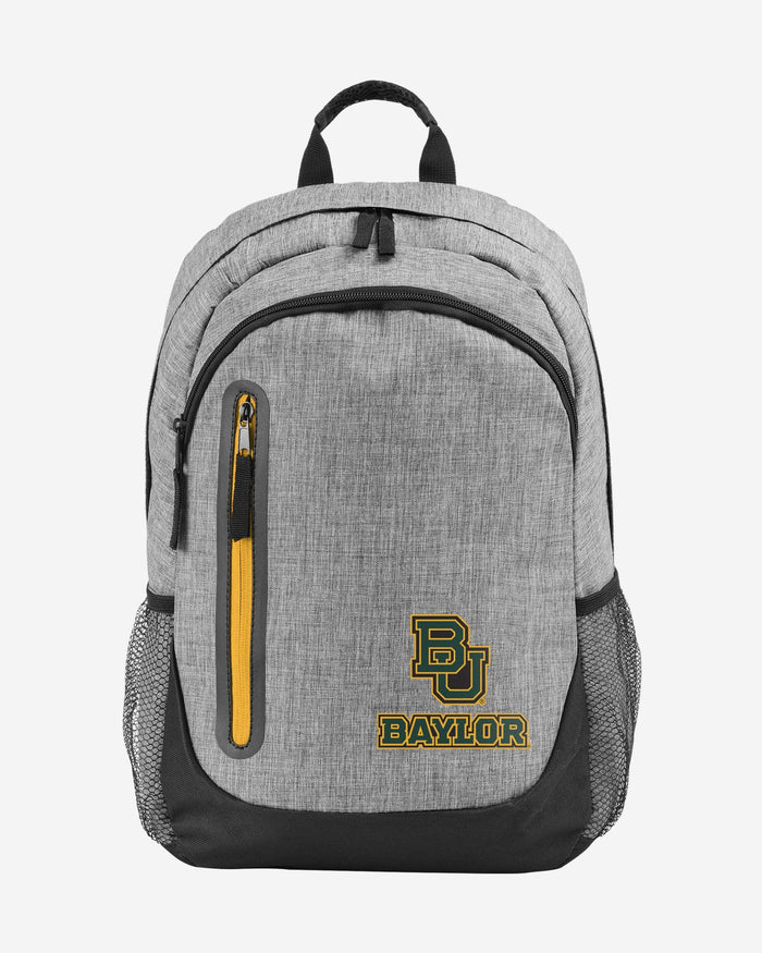 Baylor Bears Heather Grey Bold Color Backpack FOCO - FOCO.com