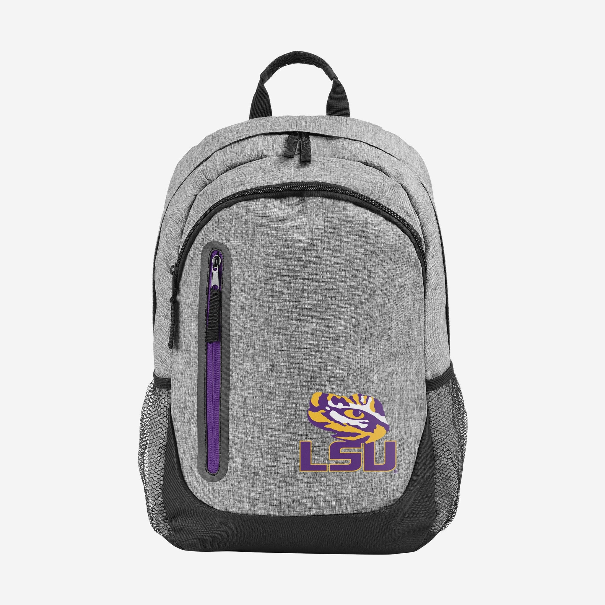 lsu backpack nike LSU Tigers Heather Grey Bold Color Backpack FOCO