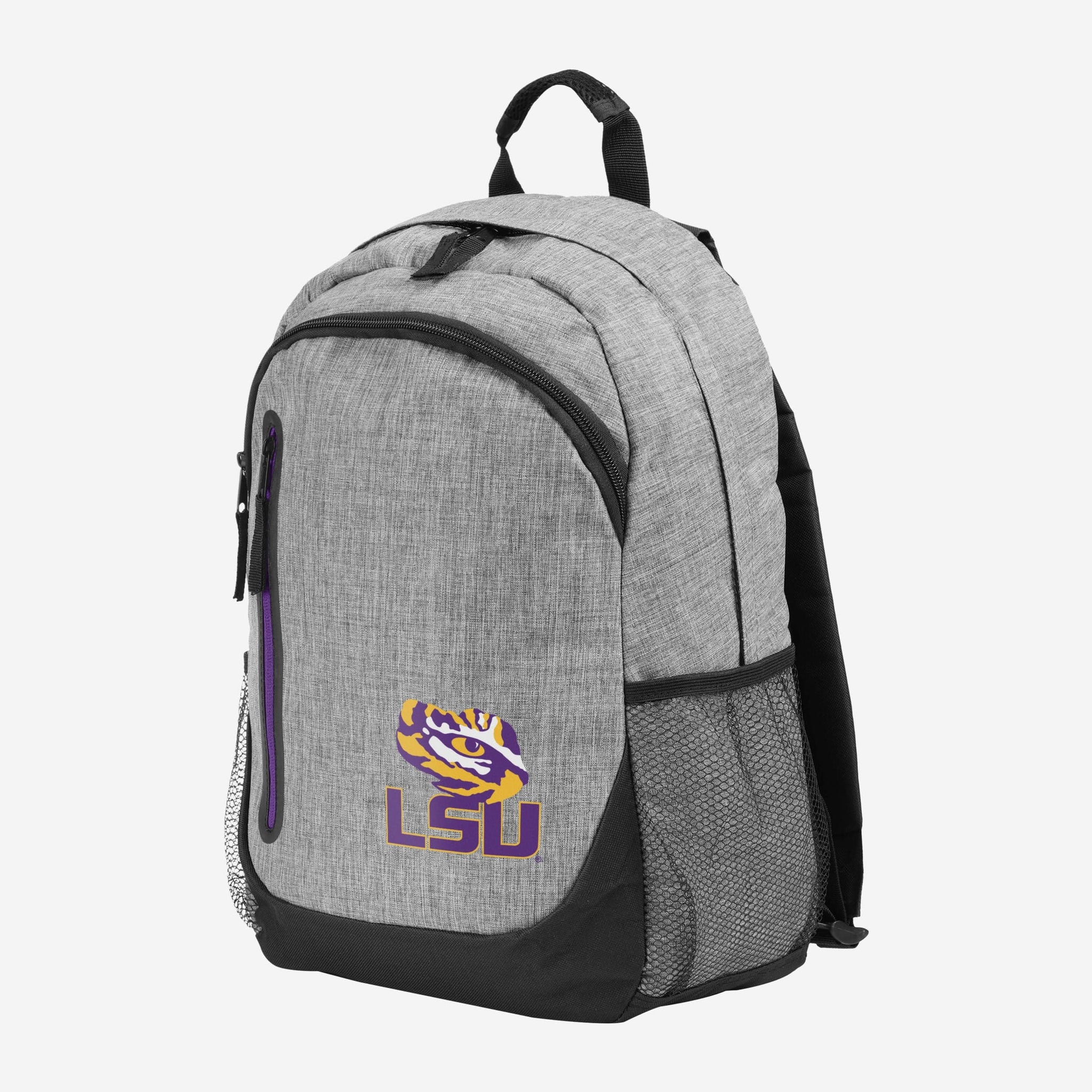 lsu nike backpack LSU Tigers Heather Grey Bold Color Backpack FOCO