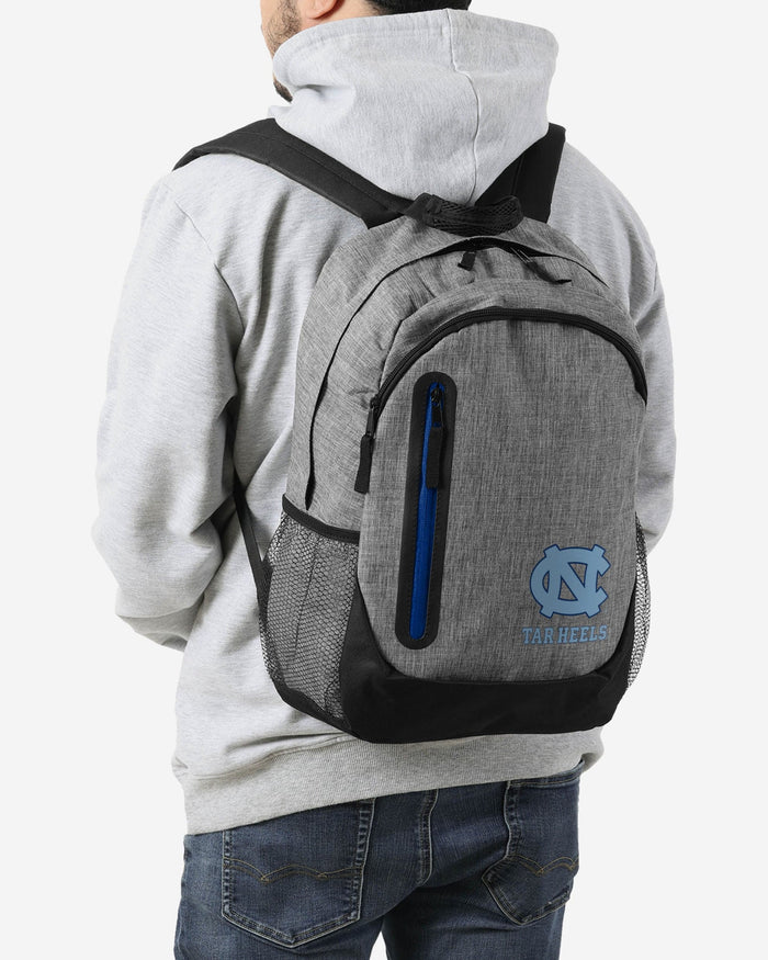 North Carolina Tar Heels Heather Grey Bold Color Backpack FOCO - FOCO.com