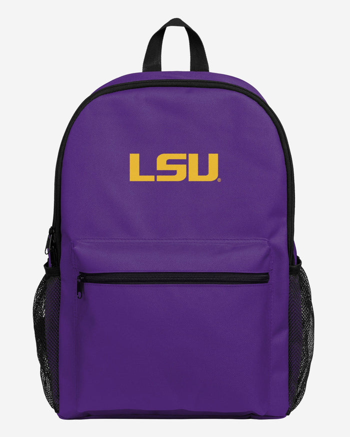 lsu backpack nike Tigers Colorblock Action pocketed bag has a bold logo on the front and vivid team colors lending sport charm LSU Tigers Campus Laptop Backpack-