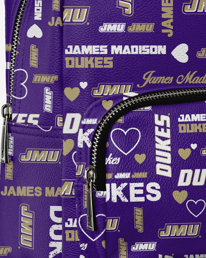 James Madison Dukes Logo Love Mini Backpack FOCO - FOCO.com