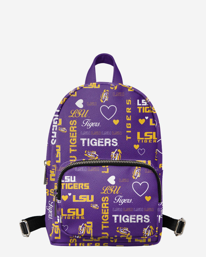 LSU Tigers Logo Love Mini Backpack FOCO - FOCO.com