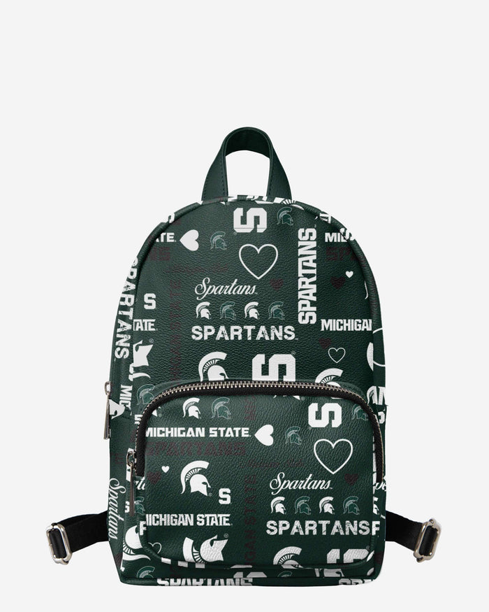 Michigan State Spartans Logo Love Mini Backpack FOCO - FOCO.com
