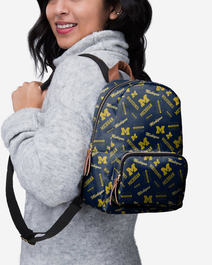 Michigan Wolverines Printed Collection Mini Backpack FOCO - FOCO.com