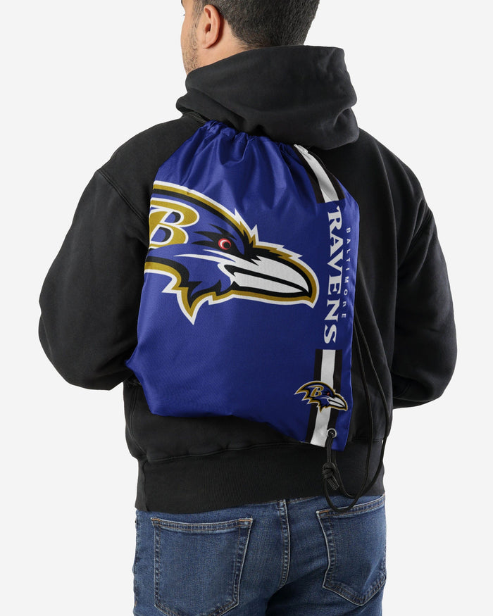 Baltimore Ravens Big Logo Drawstring Backpack FOCO - FOCO.com