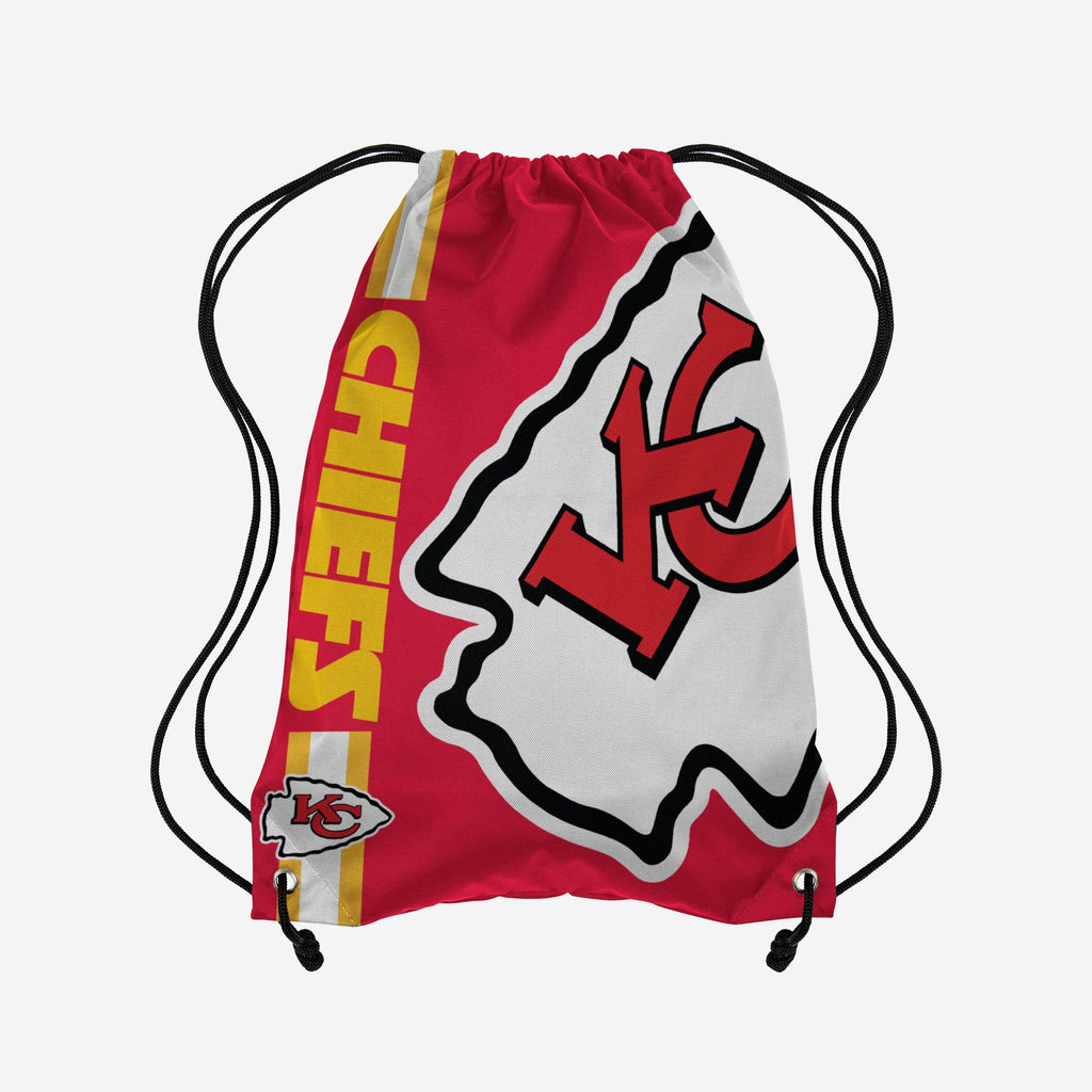 Kansas City Chiefs Big Logo Drawstring Backpack FOCO - FOCO.com