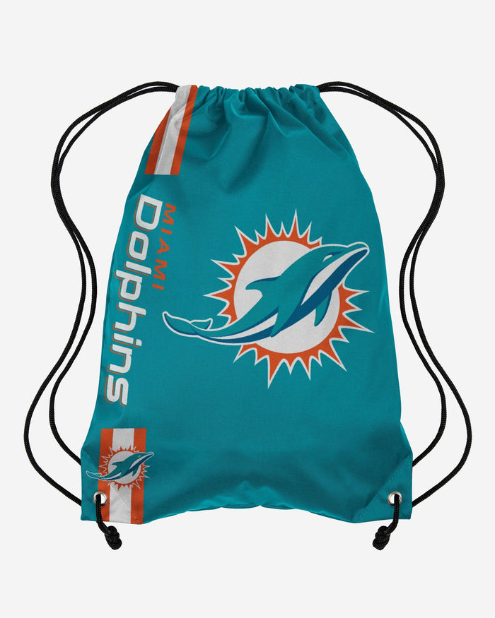 Miami Dolphins Big Logo Drawstring Backpack FOCO - FOCO.com
