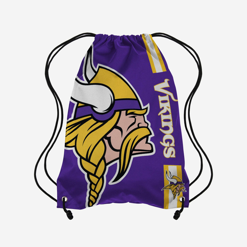 Minnesota Vikings Big Logo Drawstring Backpack FOCO - FOCO.com