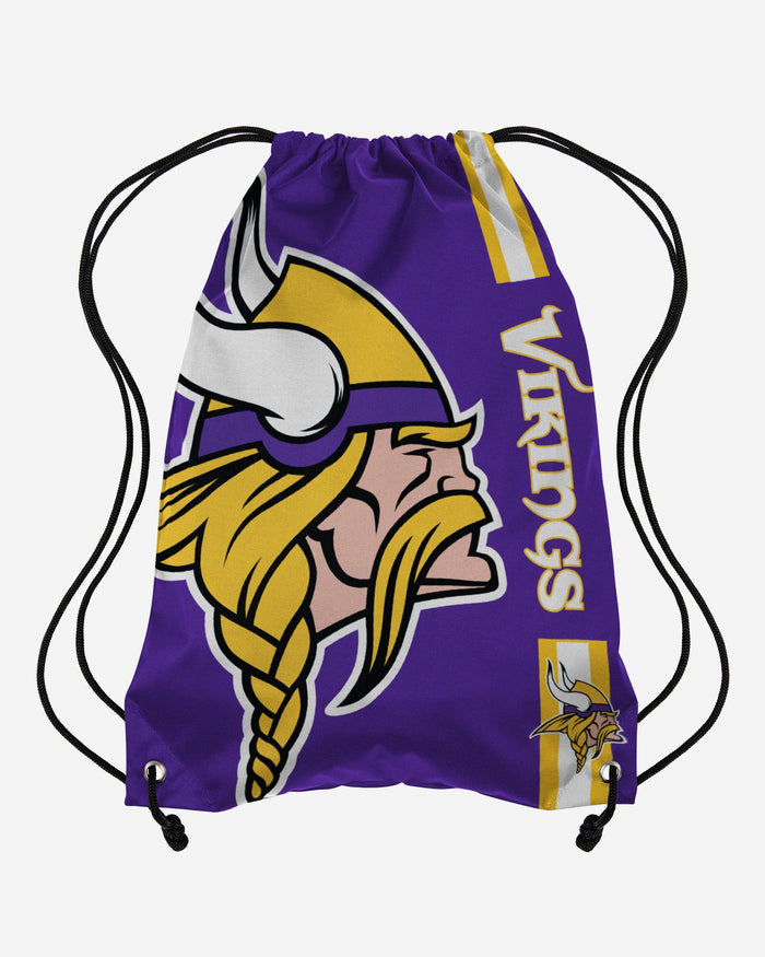 Minnesota Vikings Big Logo Drawstring Backpack FOCO - FOCO.com