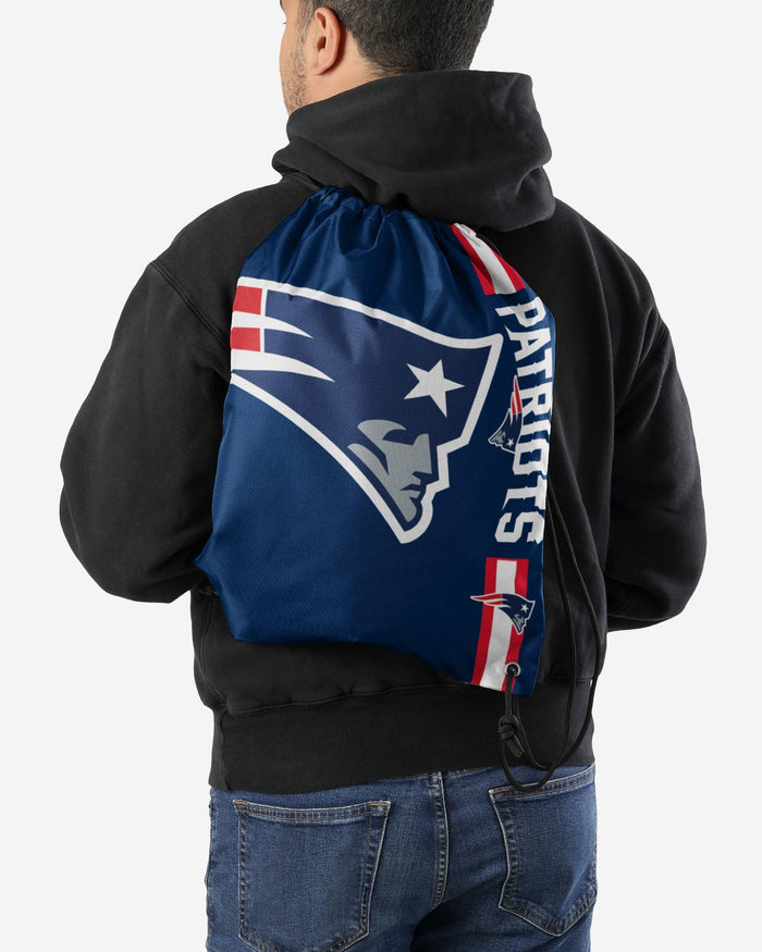 New England Patriots Big Logo Drawstring Backpack FOCO - FOCO.com