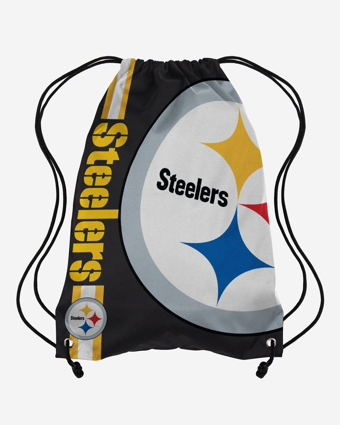 Pittsburgh Steelers Big Logo Drawstring Backpack FOCO - FOCO.com