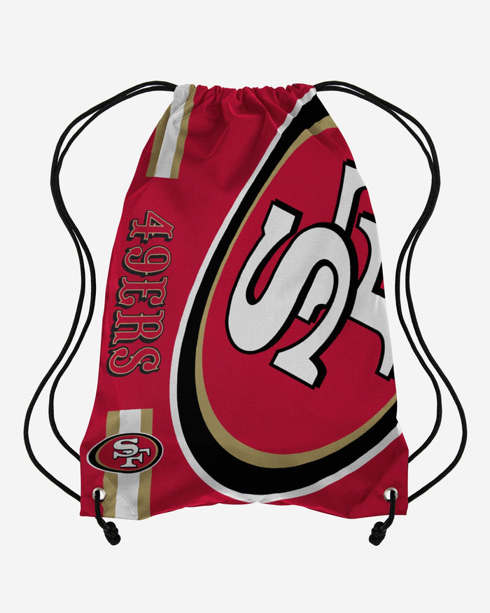 San Francisco 49ers Big Logo Drawstring Backpack FOCO - FOCO.com