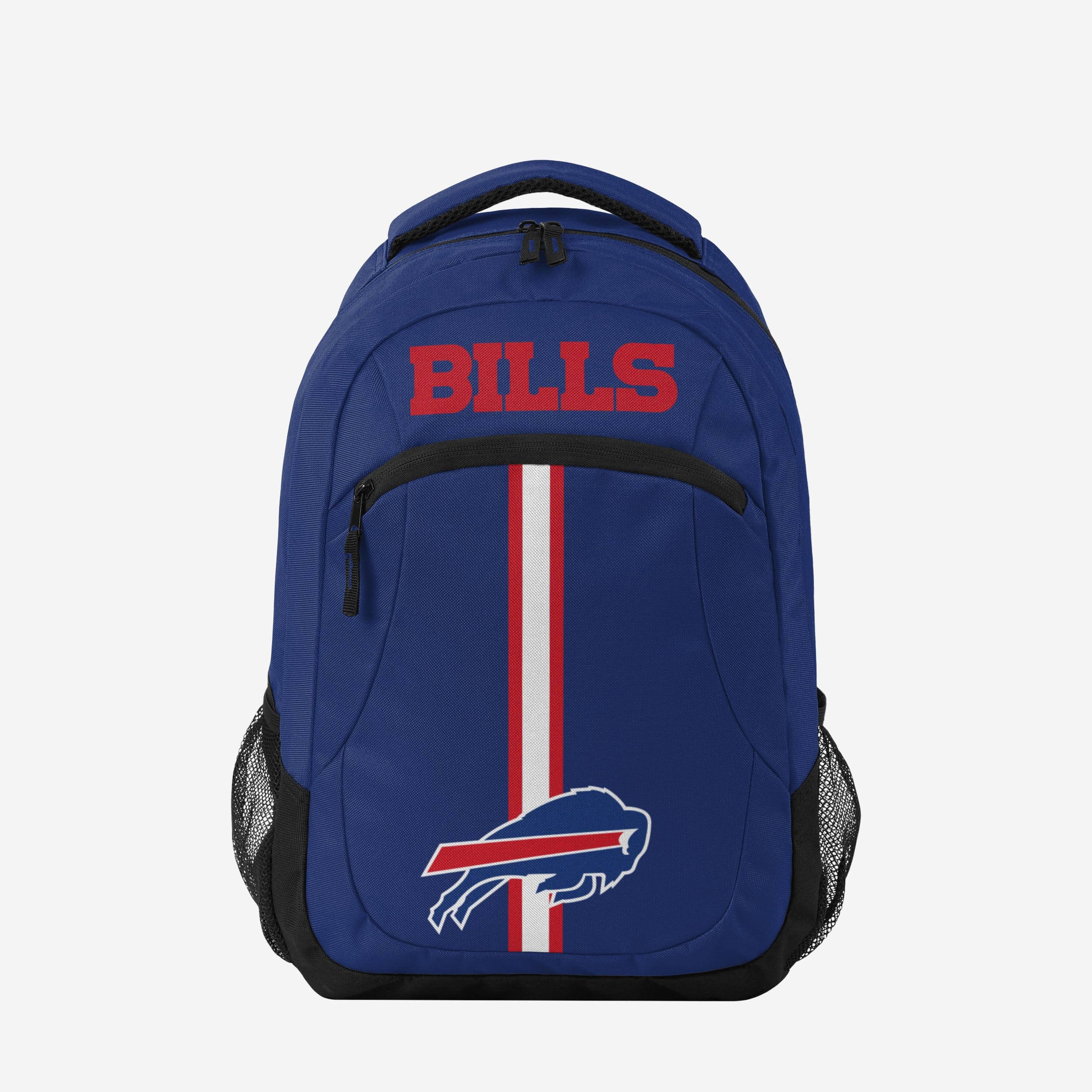 buffalo bills mini backpack Printed Collection dual side mesh pockets Buffalo Bills NFL Action Stripe