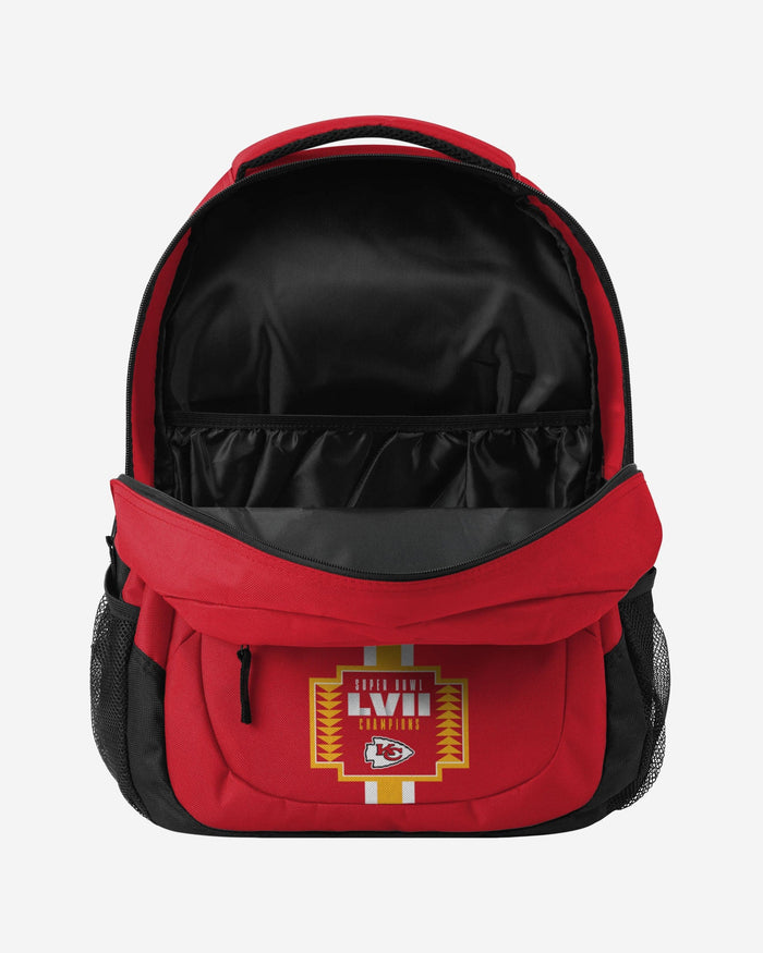 Kansas City Chiefs Super Bowl LVII Champions Action Backpack FOCO - FOCO.com