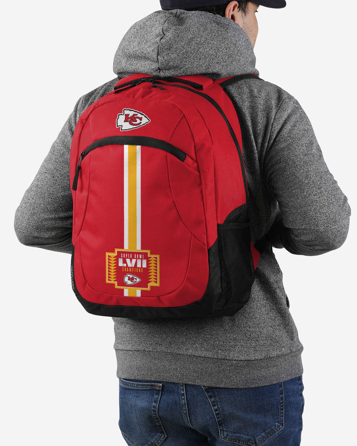 Kansas City Chiefs Super Bowl LVII Champions Action Backpack FOCO - FOCO.com