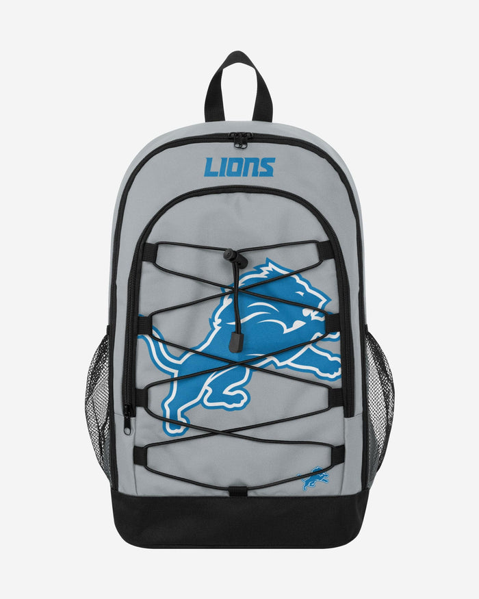 Detroit Lions Big Logo Bungee Backpack FOCO - FOCO.com