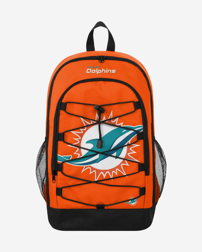 Miami Dolphins Big Logo Bungee Backpack FOCO - FOCO.com