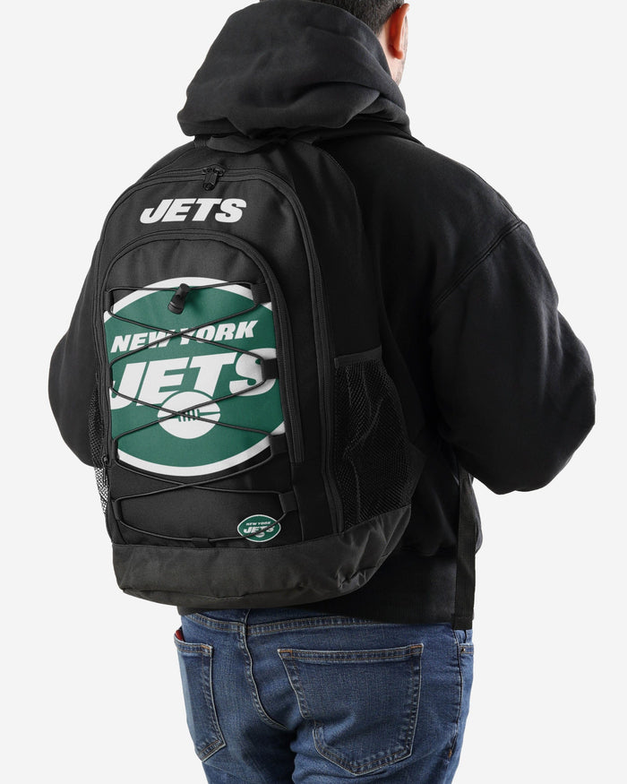 New York Jets Big Logo Bungee Backpack FOCO - FOCO.com
