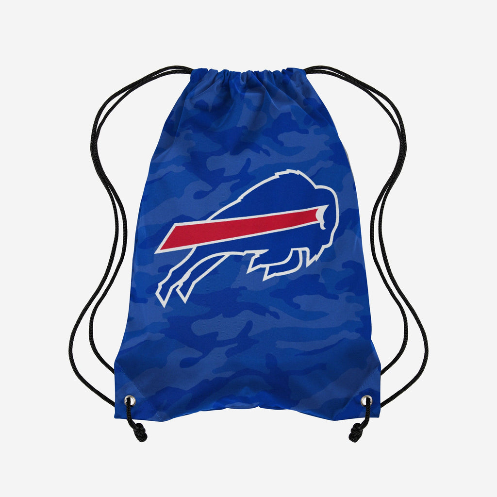 Buffalo Bills Big Logo Camo Drawstring Backpack FOCO - FOCO.com
