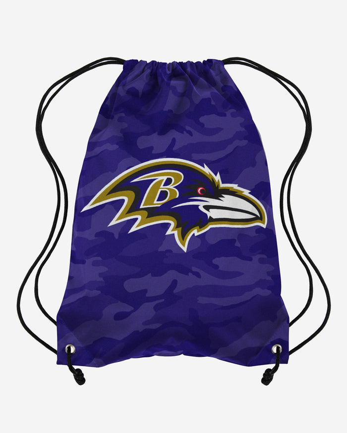 Baltimore Ravens Big Logo Camo Drawstring Backpack FOCO - FOCO.com
