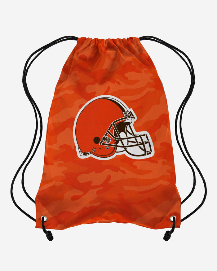 Cleveland Browns Big Logo Camo Drawstring Backpack FOCO - FOCO.com