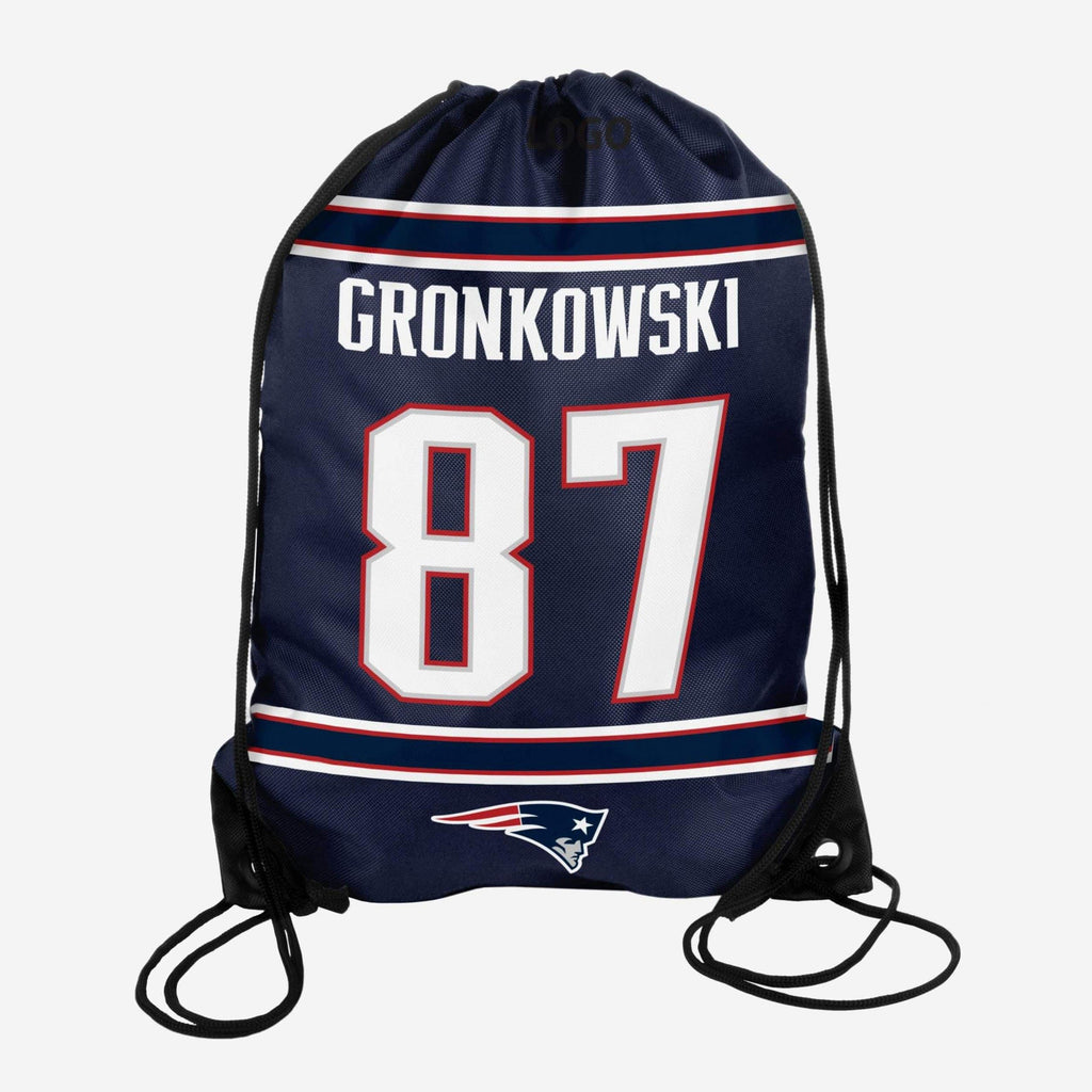 Rob Gronkowski New England Patriots Drawstring Backpack FOCO - FOCO.com