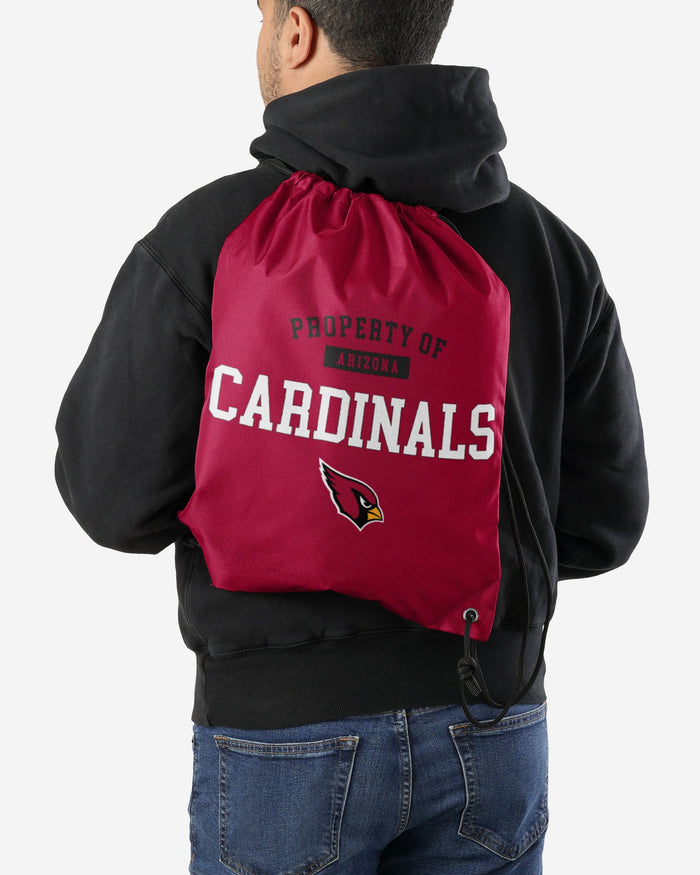 Arizona Cardinals Property Of Drawstring Backpack FOCO - FOCO.com