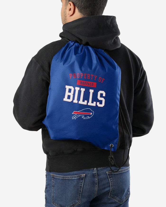 Buffalo Bills Property Of Drawstring Backpack FOCO - FOCO.com