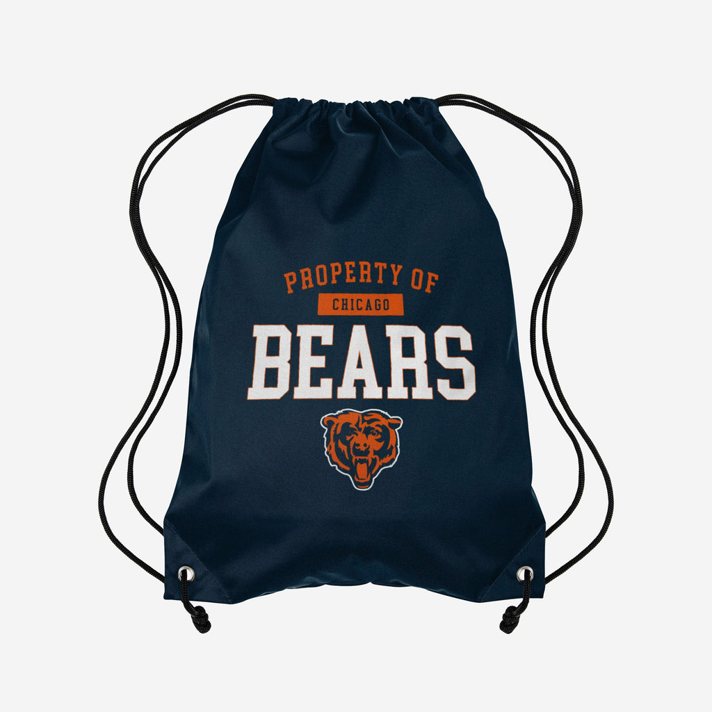 Chicago Bears Property Of Drawstring Backpack FOCO - FOCO.com