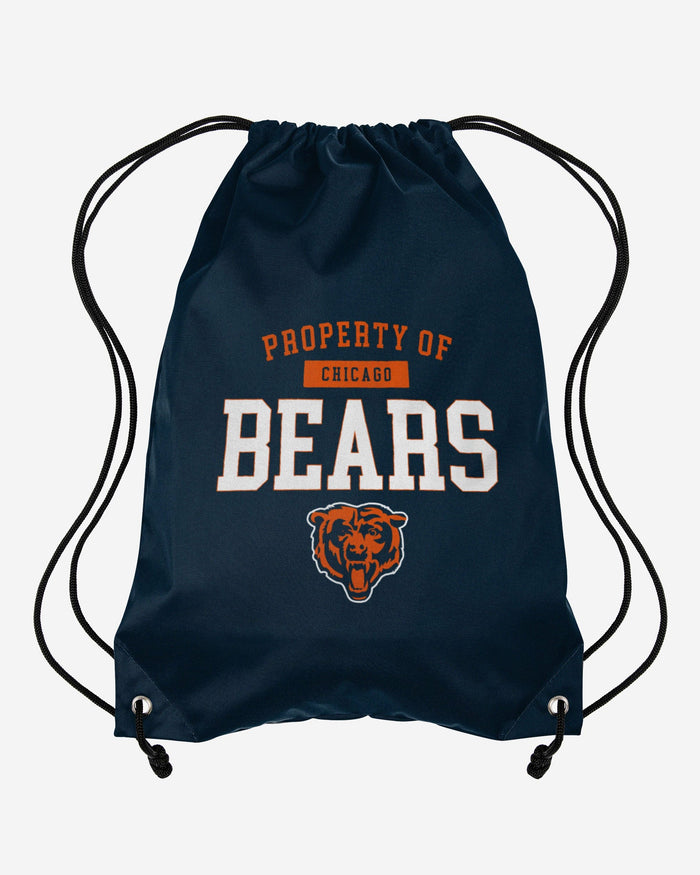 Chicago Bears Property Of Drawstring Backpack FOCO - FOCO.com