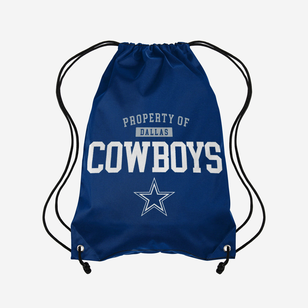 Dallas Cowboys Property Of Drawstring Backpack FOCO - FOCO.com