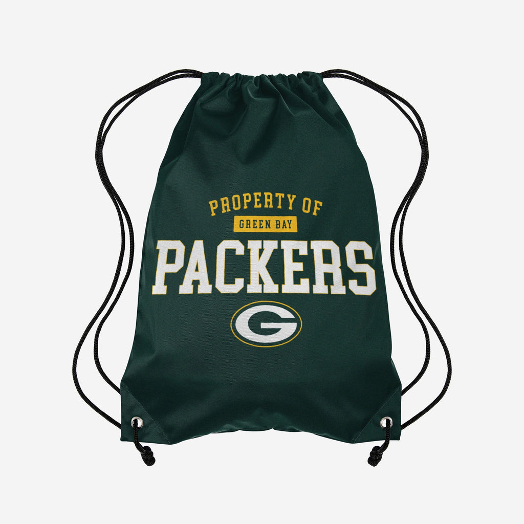 Green Bay Packers Property Of Drawstring Backpack FOCO - FOCO.com