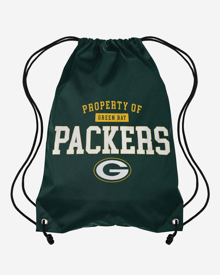 Green Bay Packers Property Of Drawstring Backpack FOCO - FOCO.com