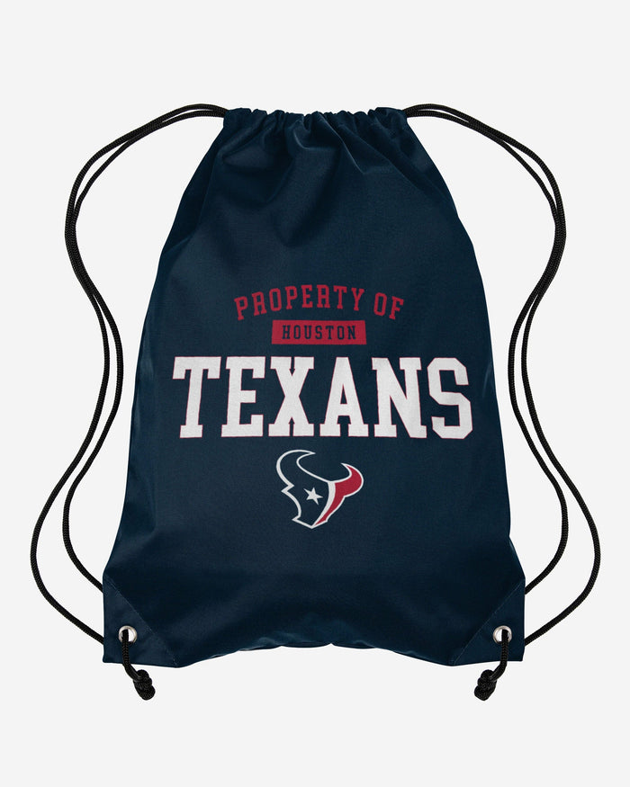 Houston Texans Property Of Drawstring Backpack FOCO - FOCO.com