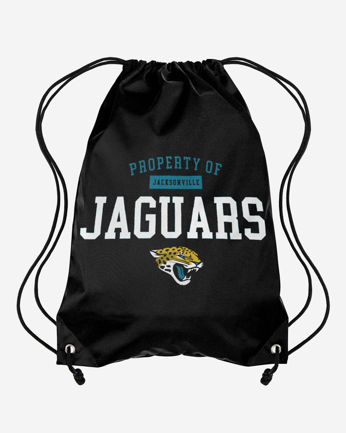Jacksonville Jaguars Property Of Drawstring Backpack FOCO - FOCO.com
