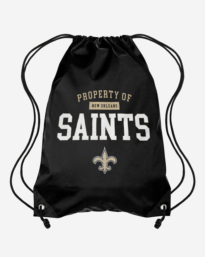 New Orleans Saints Property Of Drawstring Backpack FOCO - FOCO.com