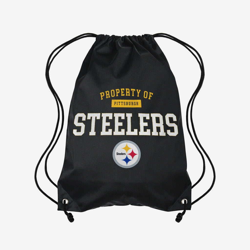 Pittsburgh Steelers Property Of Drawstring Backpack FOCO - FOCO.com