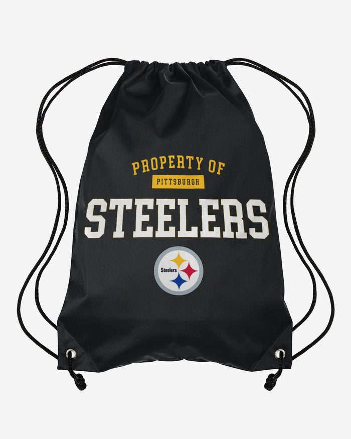Pittsburgh Steelers Property Of Drawstring Backpack FOCO - FOCO.com