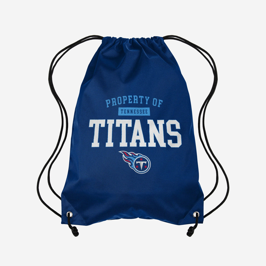 Tennessee Titans Property Of Drawstring Backpack FOCO - FOCO.com