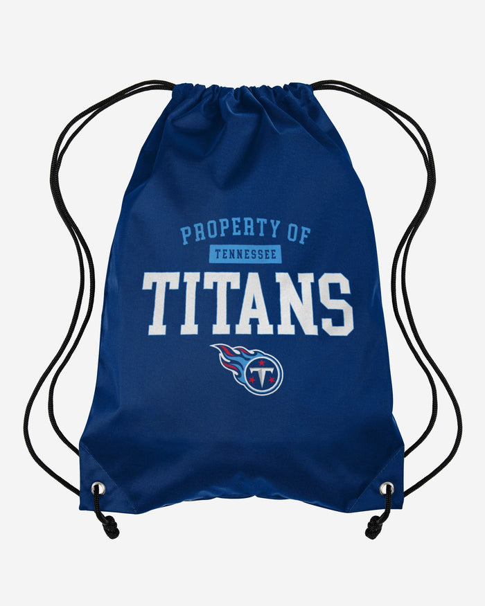 Tennessee Titans Property Of Drawstring Backpack FOCO - FOCO.com