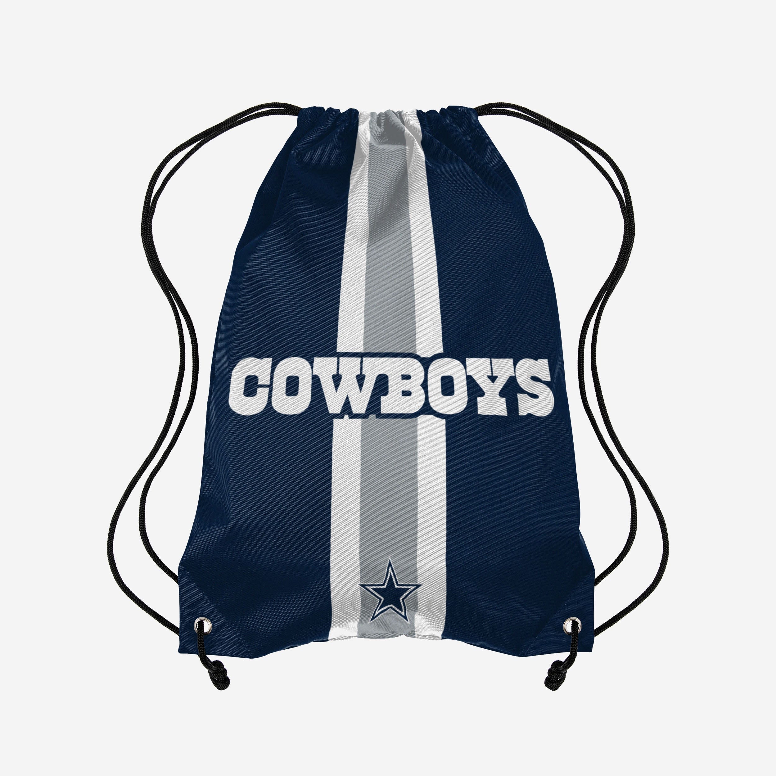 Dallas Cowboys Team Stripe Wordmark Drawstring Backpack FOCO