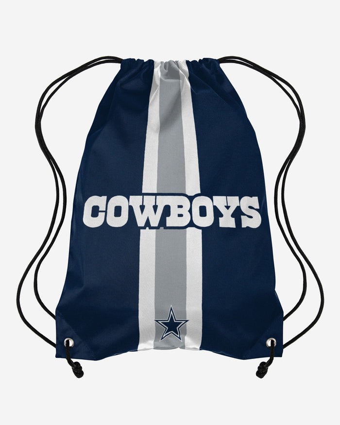 Dallas Cowboys Team Stripe Wordmark Drawstring Backpack FOCO - FOCO.com