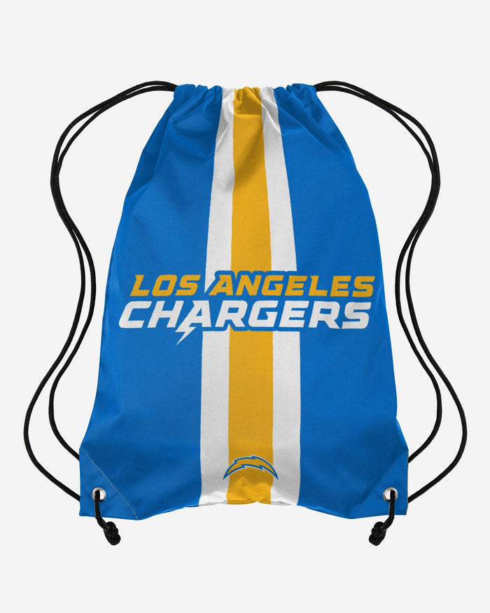 Los Angeles Chargers Team Stripe Wordmark Drawstring Backpack FOCO - FOCO.com