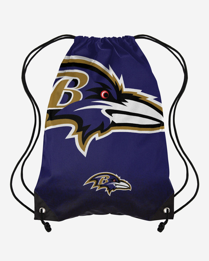 Baltimore Ravens Gradient Drawstring Backpack FOCO - FOCO.com