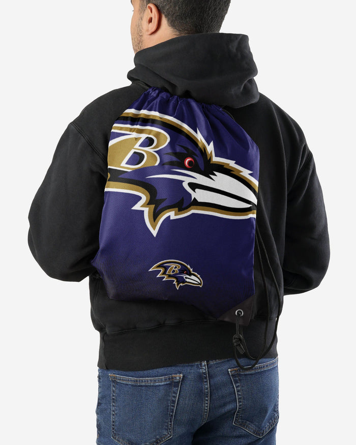 Baltimore Ravens Gradient Drawstring Backpack FOCO - FOCO.com